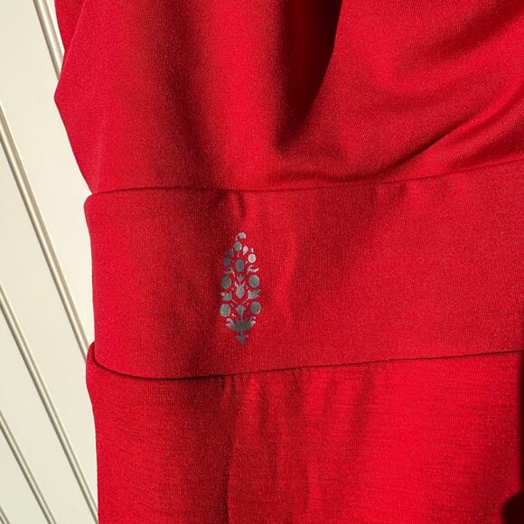 FP Movement Free People Little Bit of Love Skortsie Shortsie Winterberry Red XS - Picture 11 of 15